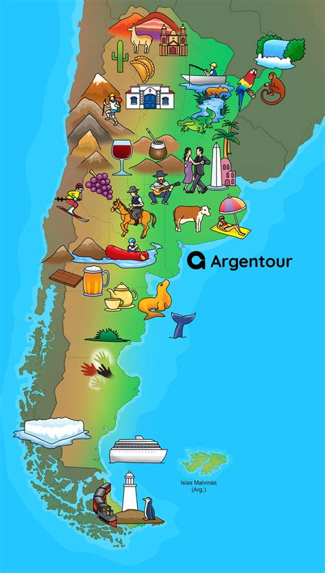 argentina mappa turistica